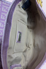 Fendi Zucchino Metallic Leather Shoulder Bag | Italian Secondhand