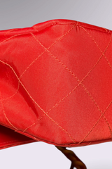 Chanel 90s Small Red Classic Single Flap Bag | French Designer Vintage