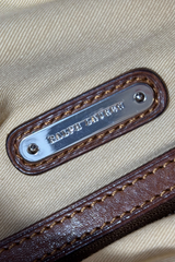 Ralph Lauren Zebra Print Canvas Hobo Bag | American Secondhand