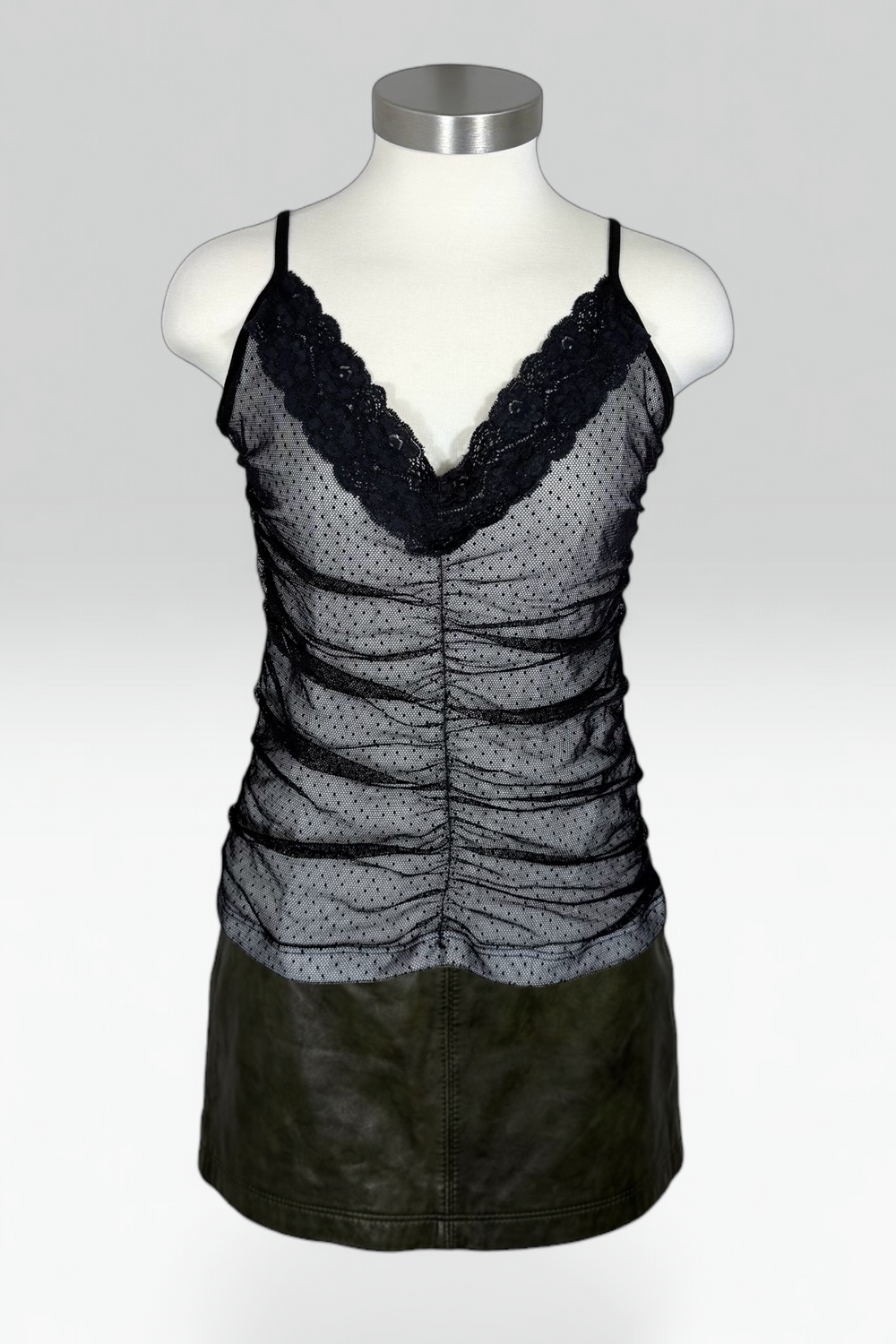 COMING SOON: MORGAN DE TOI MESH POLKA DOT CAMISOLE