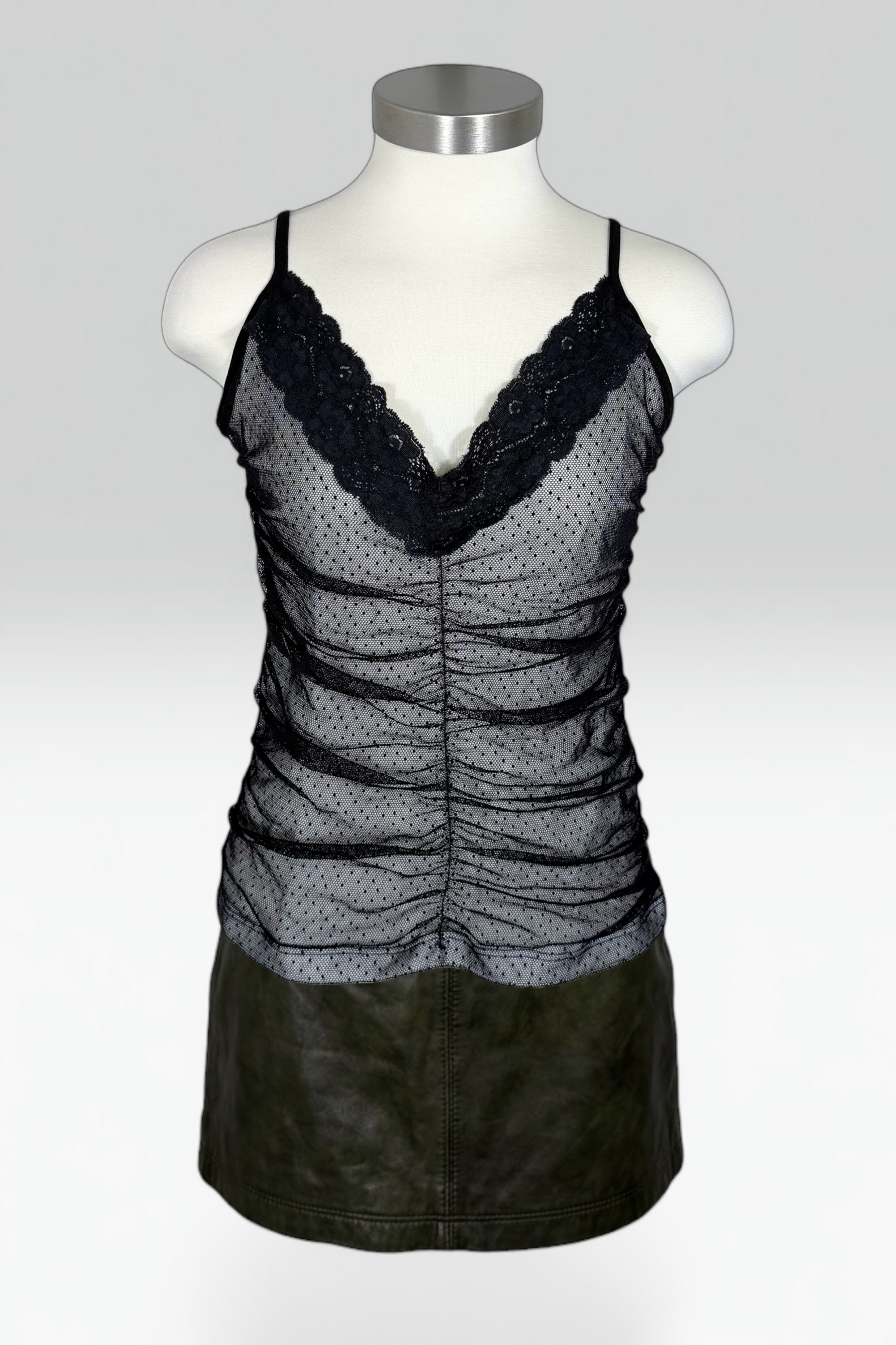 COMING SOON: MORGAN DE TOI MESH POLKA DOT CAMISOLE