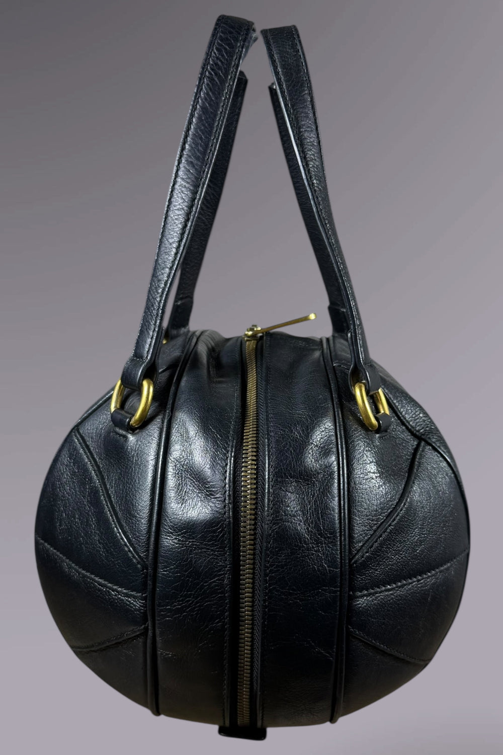 Gucci Black Leather Basketball Bag | Italian Designer Secondhand