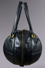 Gucci Black Leather Basketball Bag | Italian Designer Secondhand