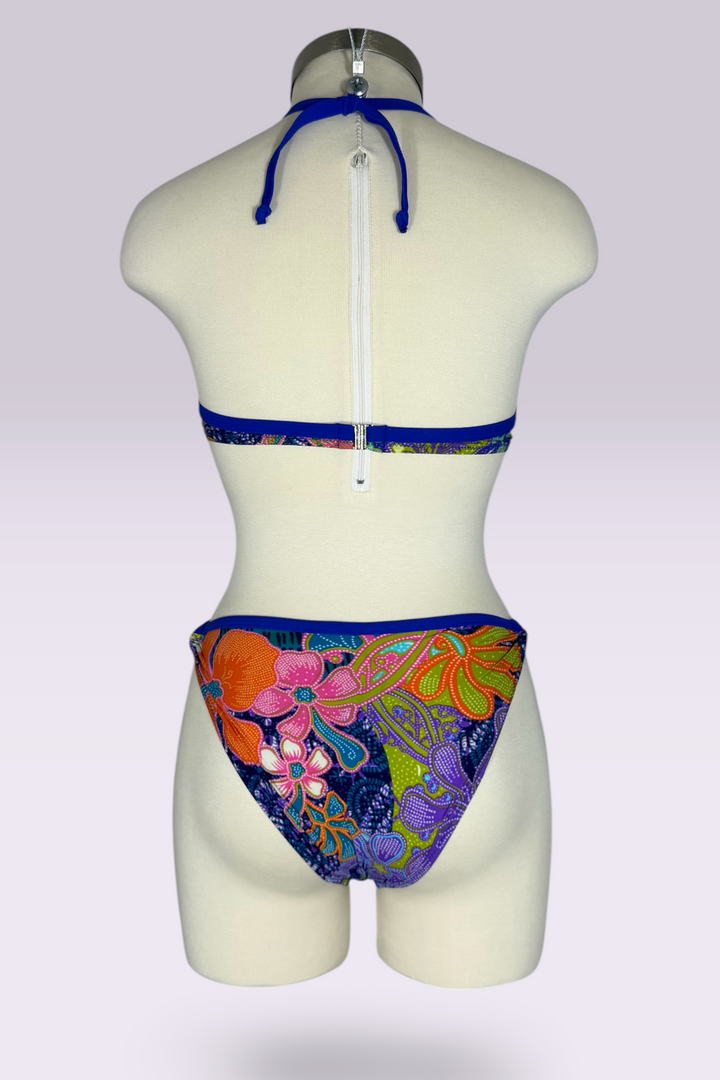 Kenzo Wave Floral Print Bikini & Tank Top Set | French Secondhand