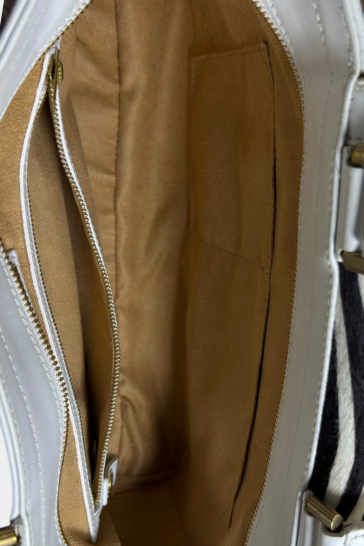 COMING SOON: JIMMY CHOO WHITE LEATHER ZEBRA PRINT CALF HAIR CHAIN BAG | BRITISH SECONDHAND