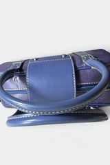 COMING SOON: LANCEL PURPLE LIZARD-EMBOSSED LEATHER BOWLER BAG | FRENCH SECONDHAND