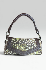 COMING SOON: JUST CAVALLI 2007 ANIMAL PRINT LOGO SHOULDER BAG | ITALIAN SECONDHAND