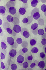 Giorgio Armani Silk Polka Dot One Shoulder Top and Scarf | Italian Secondhand