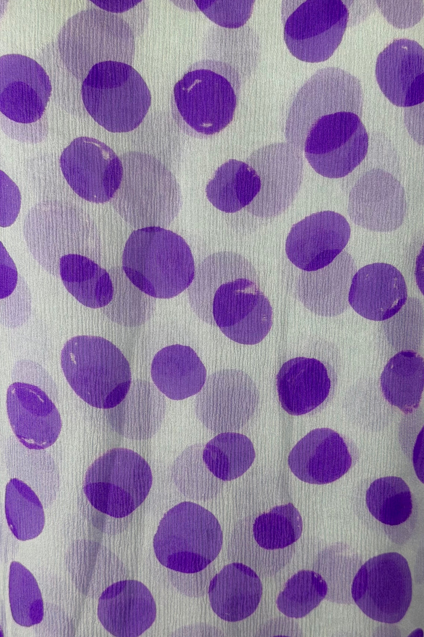 Giorgio Armani Silk Polka Dot One Shoulder Top and Scarf | Italian Secondhand