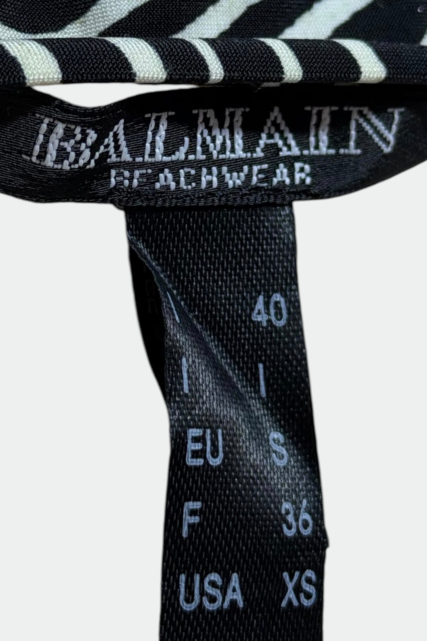 Balmain Beachwear Zebra print Bikini | French secondhand