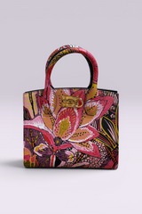 Ferragamo Pink Floral Print Bag | Italian Secondhand