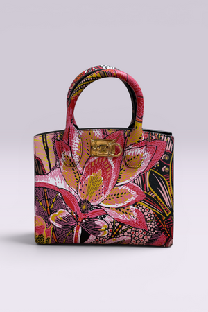 Ferragamo Pink Floral Print Bag | Italian Secondhand