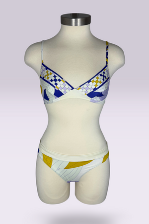 Emilio Pucci Geometric & Floral Print Bikini | Italian Secondhand