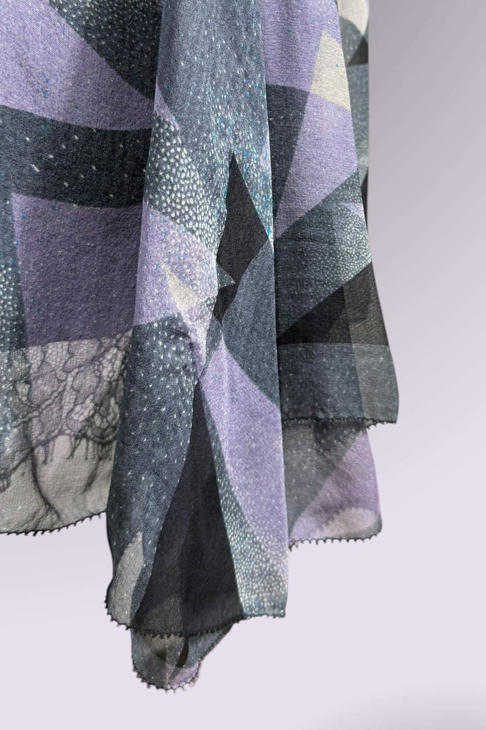 Diane von Furstenberg Silk Geometric Print Dress with Crystal Embellishment | American Secondhand
