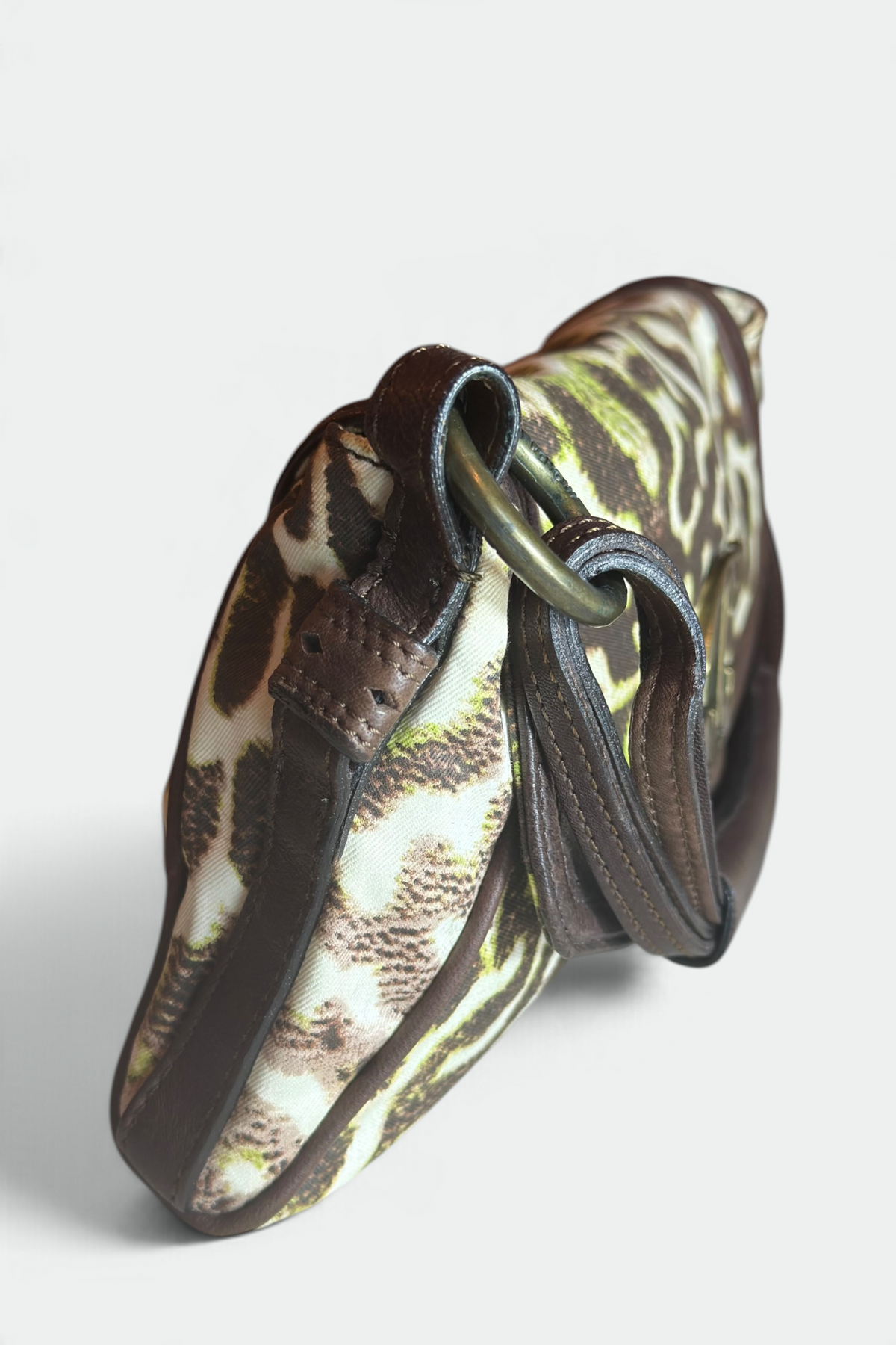 COMING SOON: JUST CAVALLI 2007 ANIMAL PRINT LOGO SHOULDER BAG | ITALIAN SECONDHAND