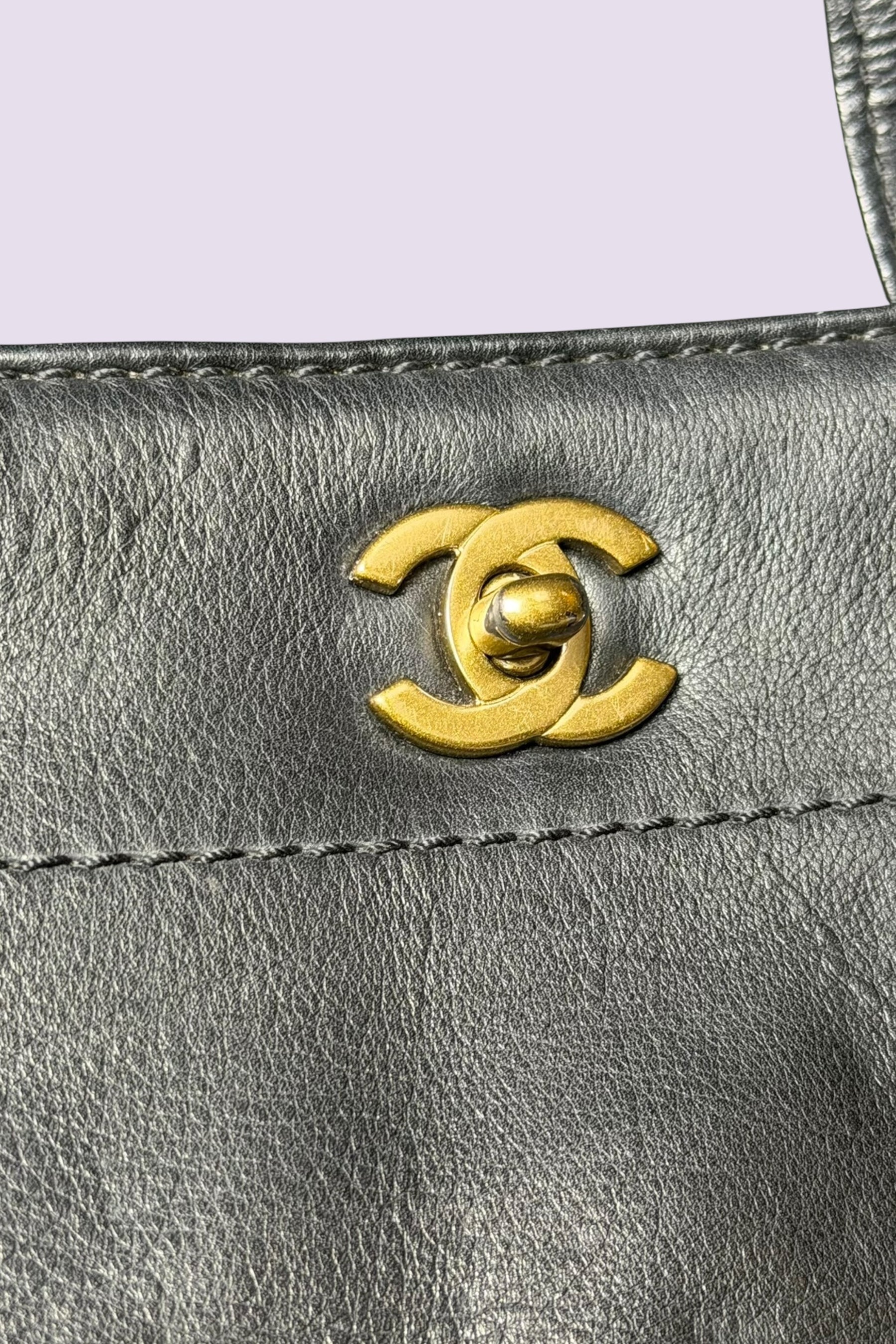 Chanel Early 2000s CC Turnlock Shoulder Bag | French Vintage