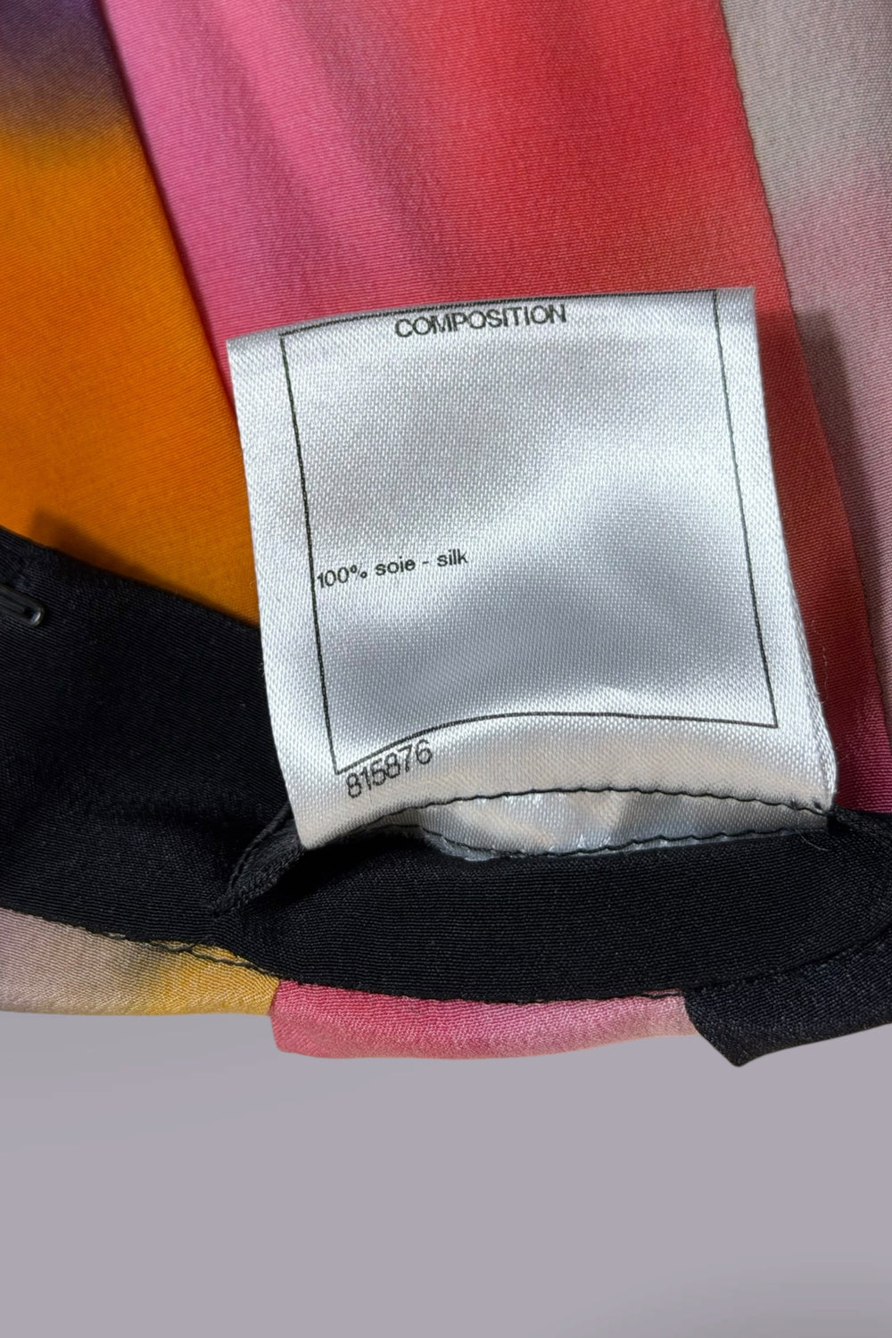 Chanel Abstract Print Silk Pleated Skirt | Runway Archive