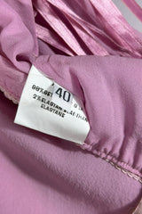 Flavio Castellani Pink Silk Asymmetric Handkerchief Dress | Italian Secondhand