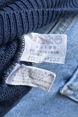 Courrèges Navy Embroidered Knit Top | French Vintage