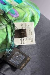 Roberto Cavalli Green Silk Top & Skirt Set | Italian Secondhand