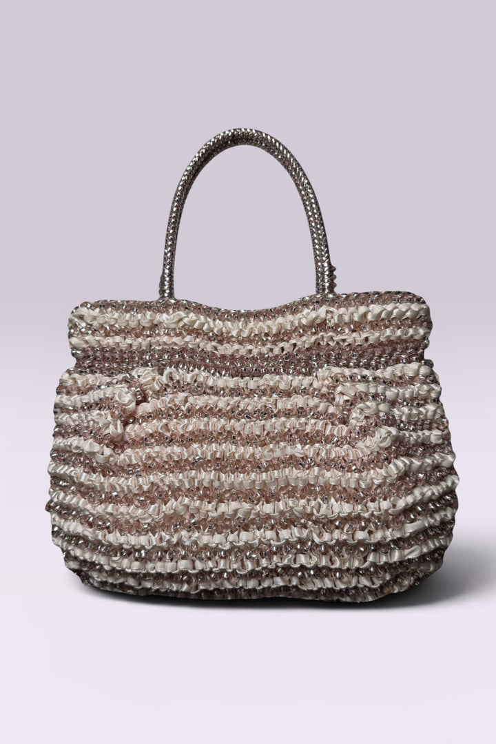 Anteprima Rose Gold Stripe Shoulder Bag | Japanese Secondhand