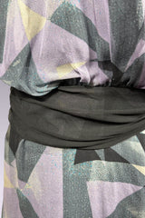 Diane von Furstenberg Silk Geometric Print Dress with Crystal Embellishment | American Secondhand