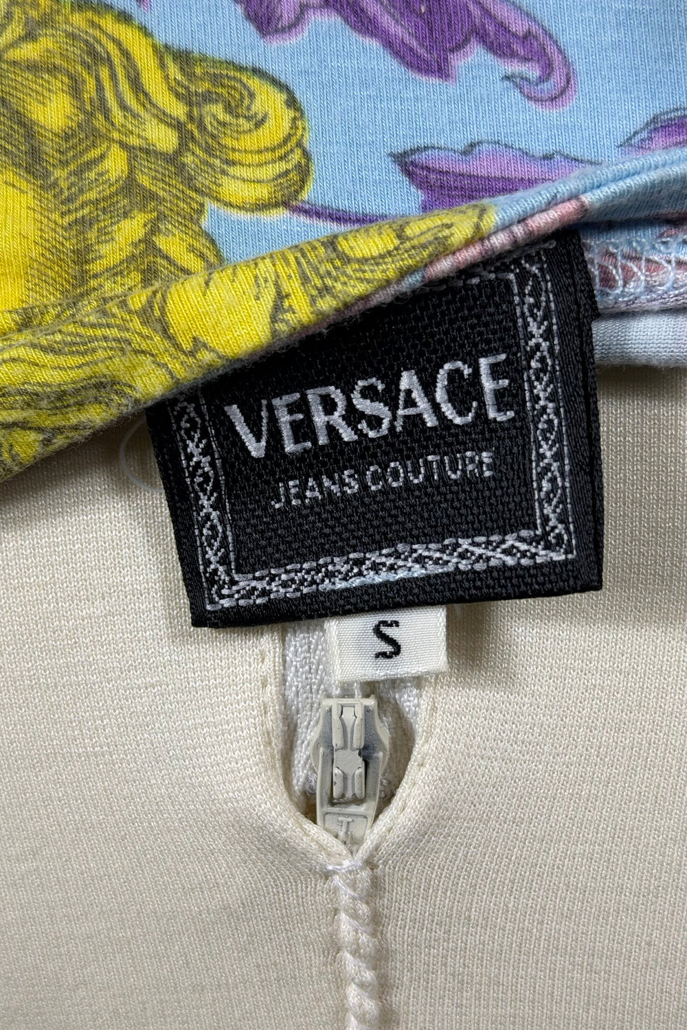 Versace Jeans Couture Baroque Medusa Print Top | Italian Vintage
