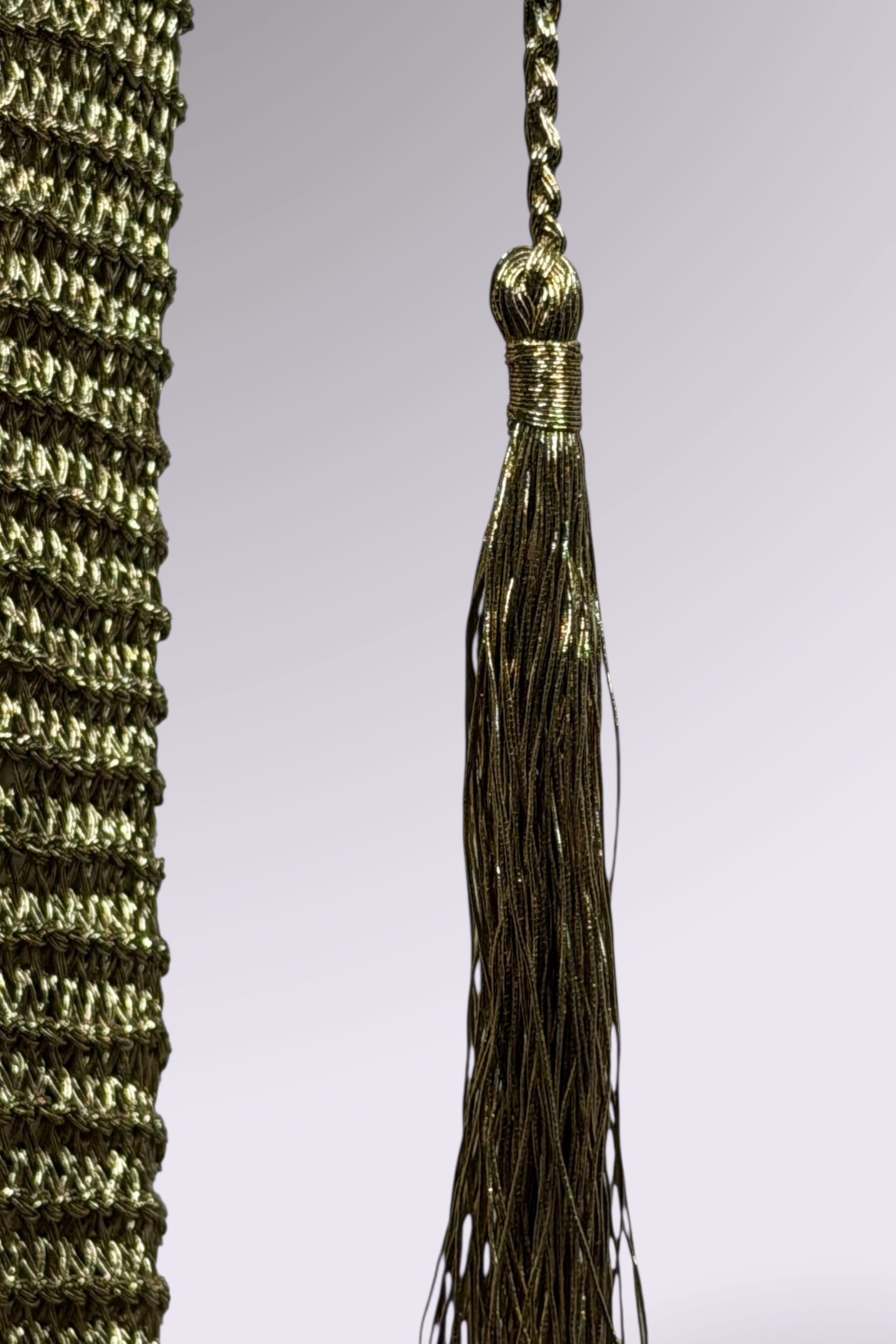 COMING SOON: Ralph Lauren Purple Label Hand Knit Metallic Gold Maxi Dress | American Designer Secondhand