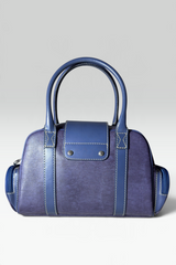 COMING SOON: LANCEL PURPLE LIZARD-EMBOSSED LEATHER BOWLER BAG | FRENCH SECONDHAND