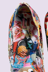 Christian Louboutin Collage Print Pumps Red Bottom | French Secondhand