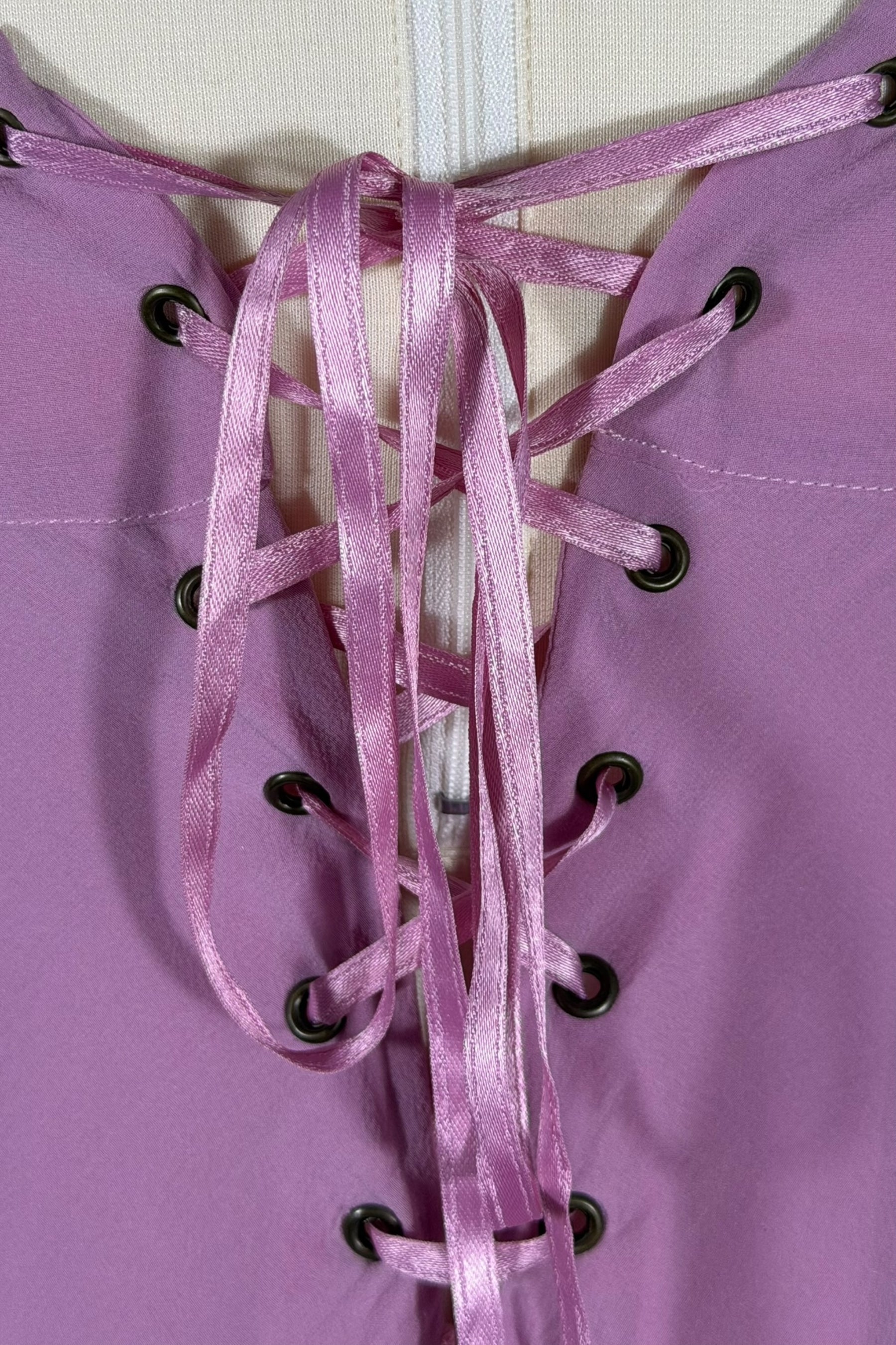 Flavio Castellani Pink Silk Asymmetric Handkerchief Dress | Italian Secondhand