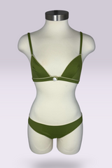 Miu Miu Olive Green Bikini Set | Italian Vintage