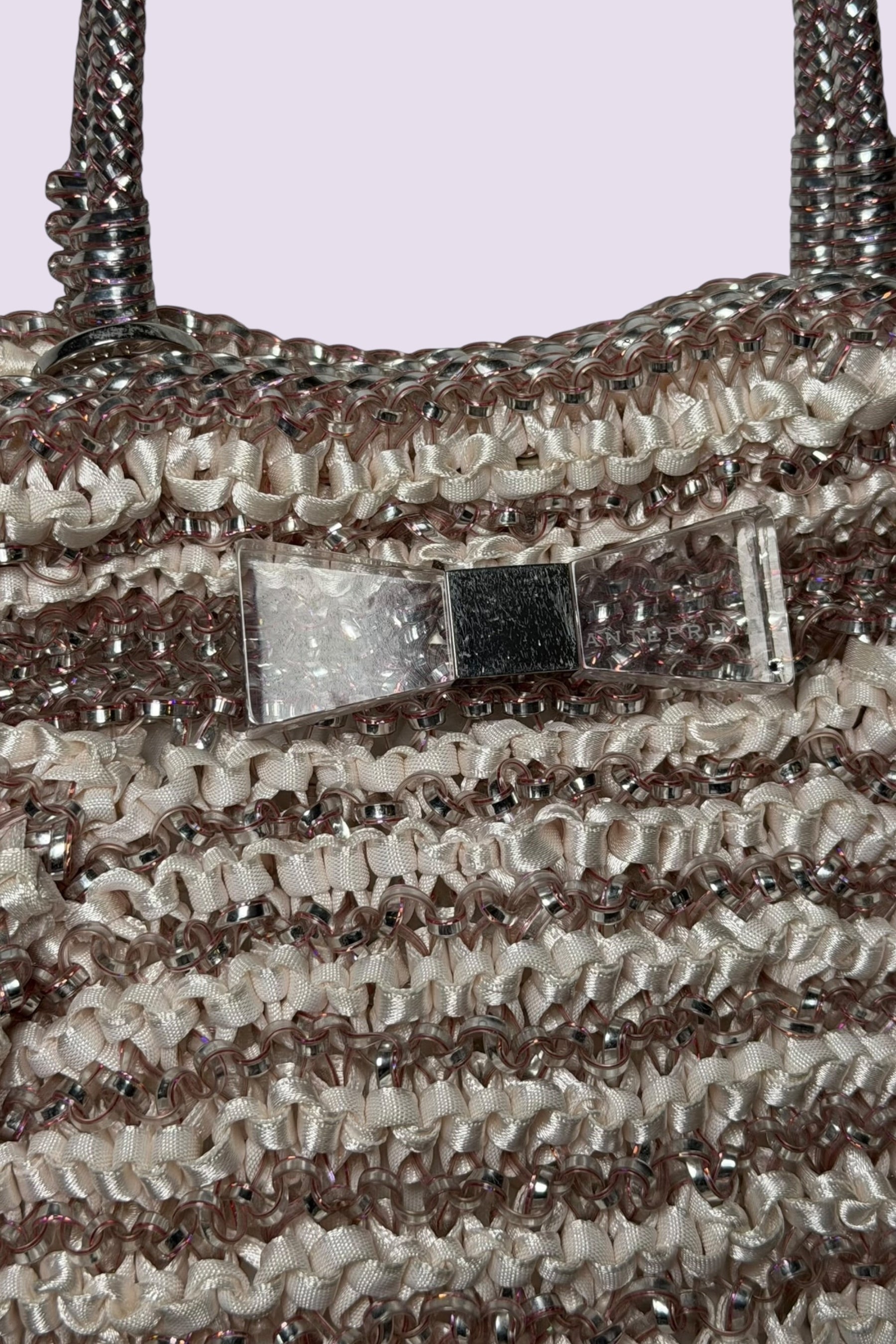 Anteprima Rose Gold Stripe Shoulder Bag | Japanese Secondhand
