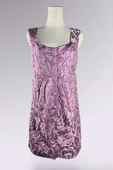 Balenciaga Metallic Pink Jacquard Mini Dress | French Designer Secondhand