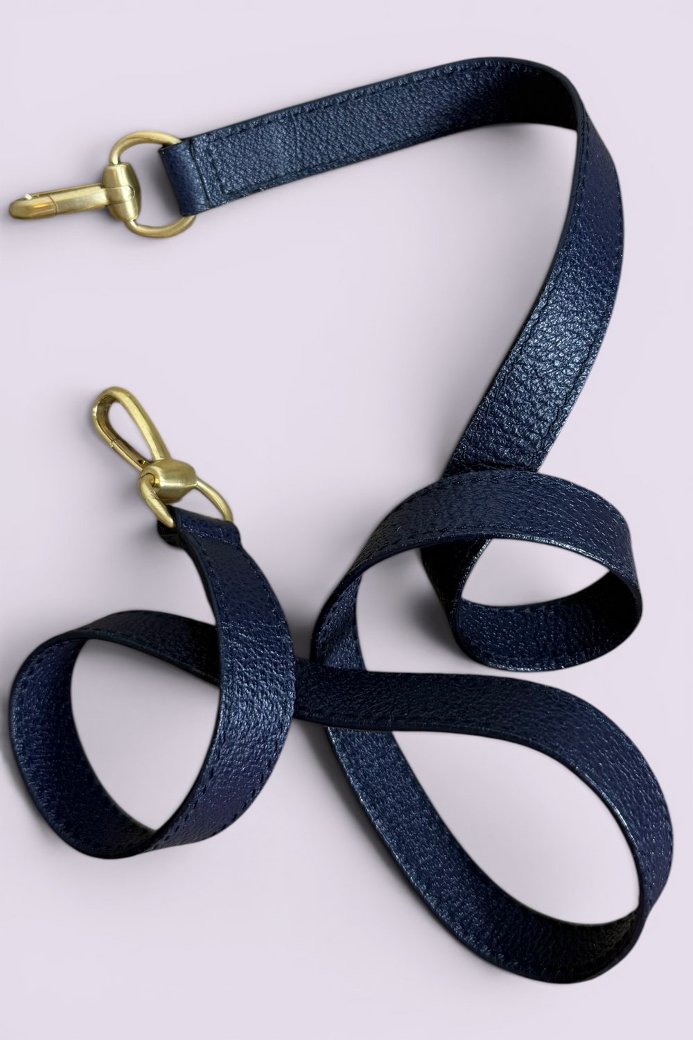 Gucci Bamboo Handle Navy Suede Tote Bag | Italian Vintage