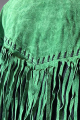 Bob Mackie Fringe Suede Leather Jacket | American Vintage