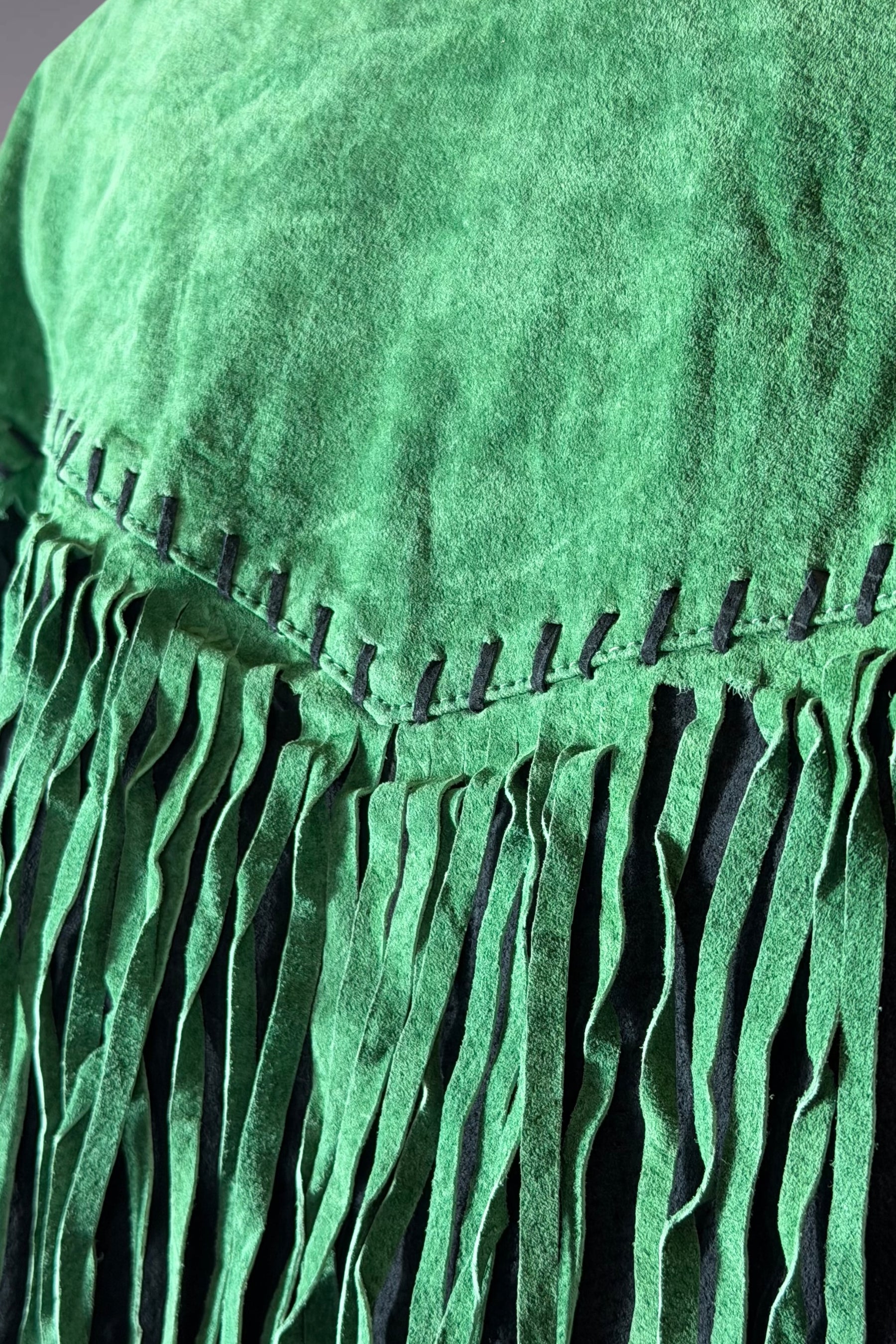 Bob Mackie Fringe Suede Leather Jacket | American Vintage