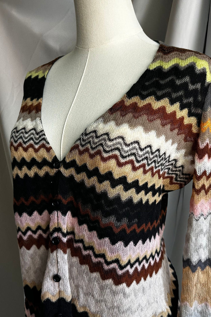 Missoni Chevron Knit Cardigan | Italian Designer Vintage