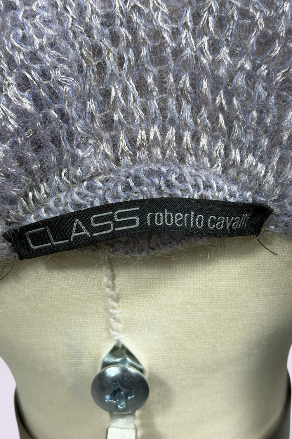 Roberto Cavalli CLASS Ombré Mohair Knit Tie Front Cardigan | Italian Secondhand
