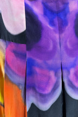 Chanel Abstract Print Silk Pleated Skirt | Runway Archive
