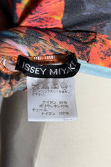 Issey Miyake Abstract Print Ruched Tank Top | Japanese Vintage