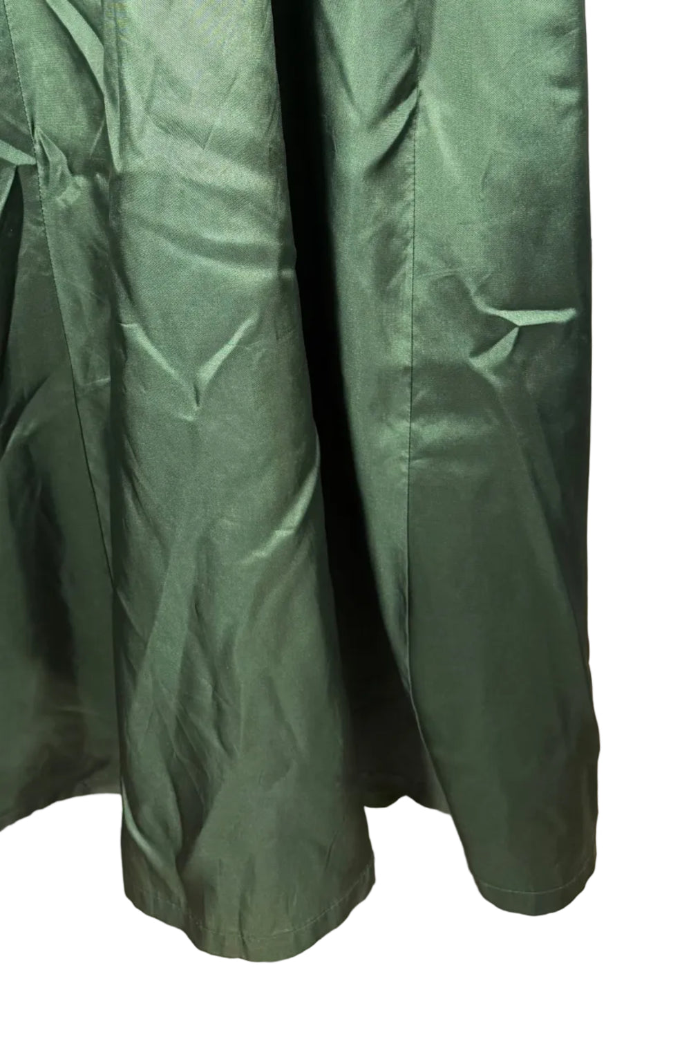 Anna Sui FW 1996 Green Velvet Maxi Coat with Faux Fur Trim | Runway Archive