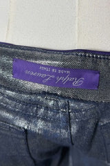 Ralph Lauren Purple Label Metallic Denim | Runway Archive