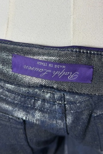 Ralph Lauren Purple Label Metallic Denim | Runway Archive