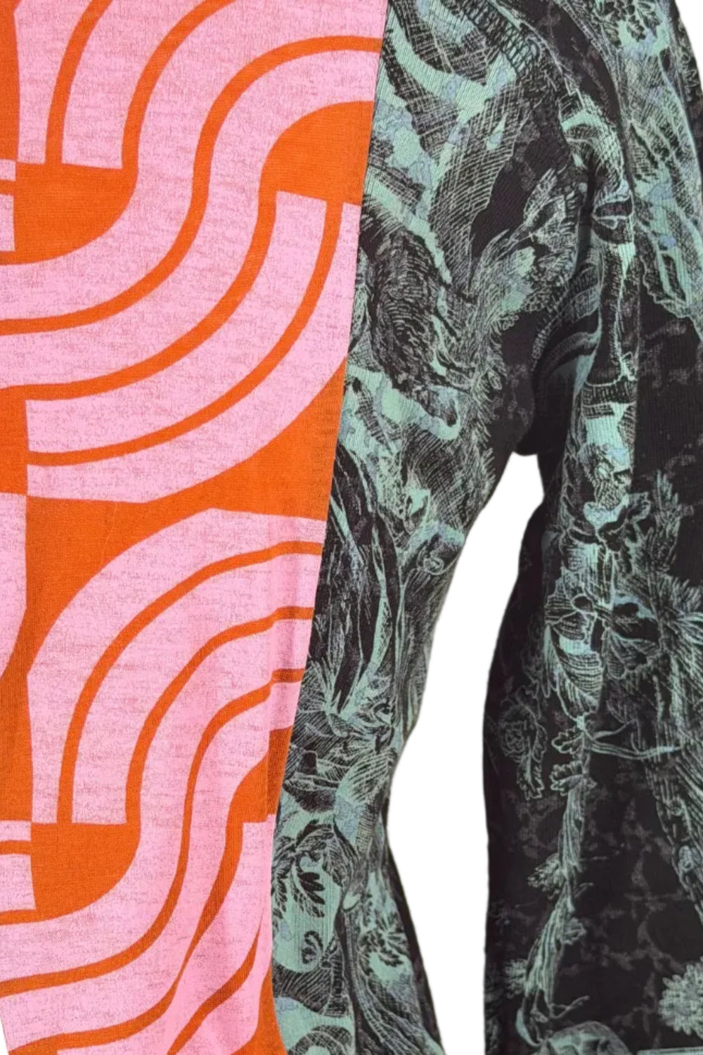 Custo Barcelona Mixed Print Long Sleeve Top | Spanish Secondhand
