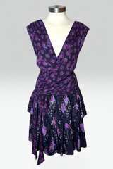 COMING SOON: Anna Sui dark purple Floral silk dress