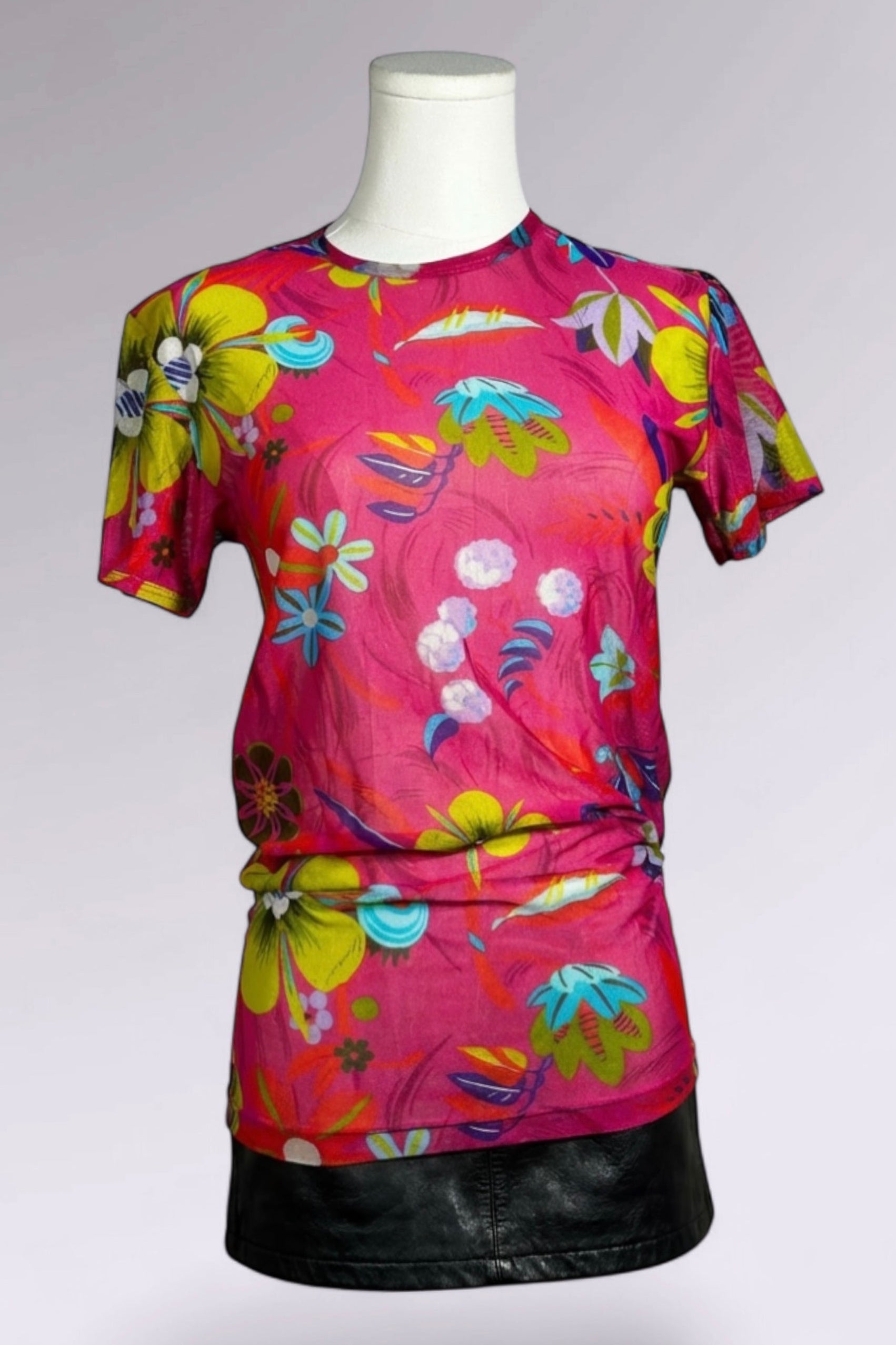 Gucci Sheer Mesh Floral Top | Tom Ford Era SS1999 | Italian Vintage