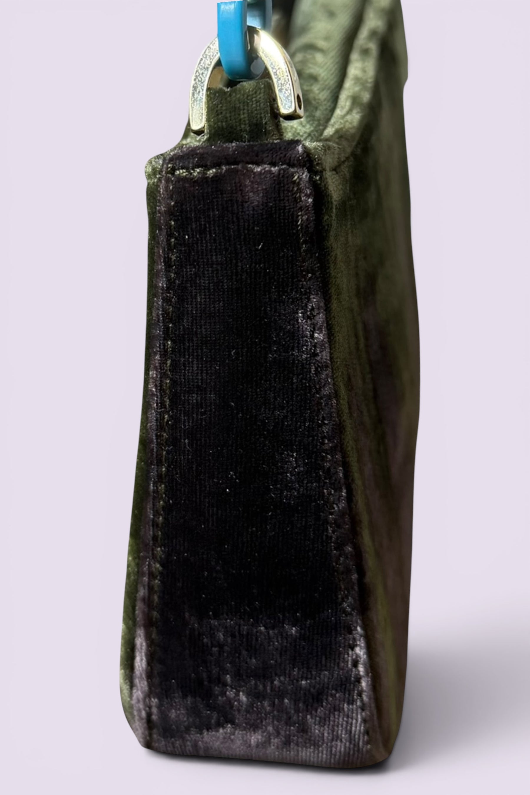 Salvatore Ferragamo Velvet Shoulder Bag | Italian Vintage