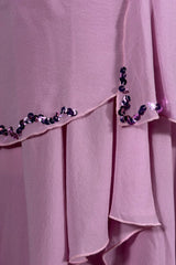 Flavio Castellani Pink Silk Asymmetric Handkerchief Dress | Italian Secondhand