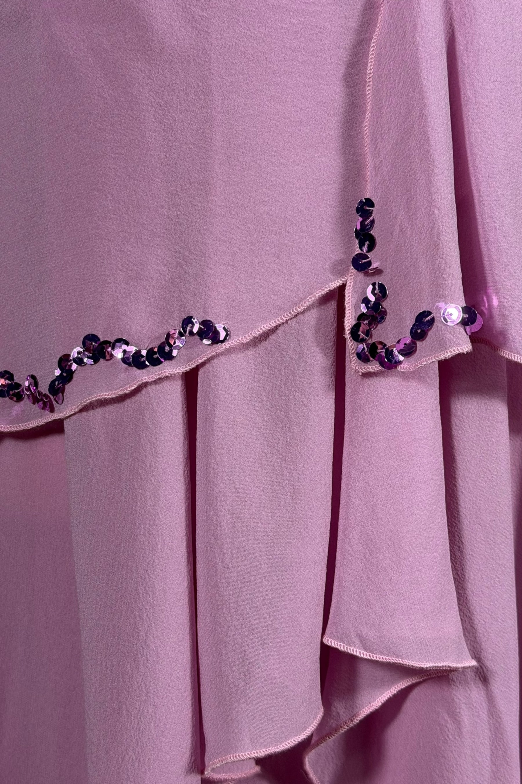 Flavio Castellani Pink Silk Asymmetric Handkerchief Dress | Italian Secondhand